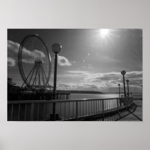 Póster Zona costera de Seattle