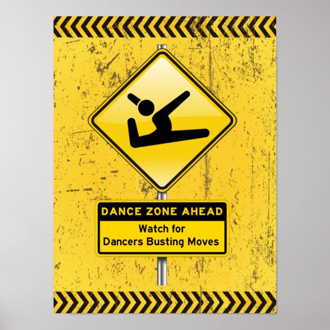 Póster ¡Zona de baile antes de ver a los bailarines desmo (Frente)