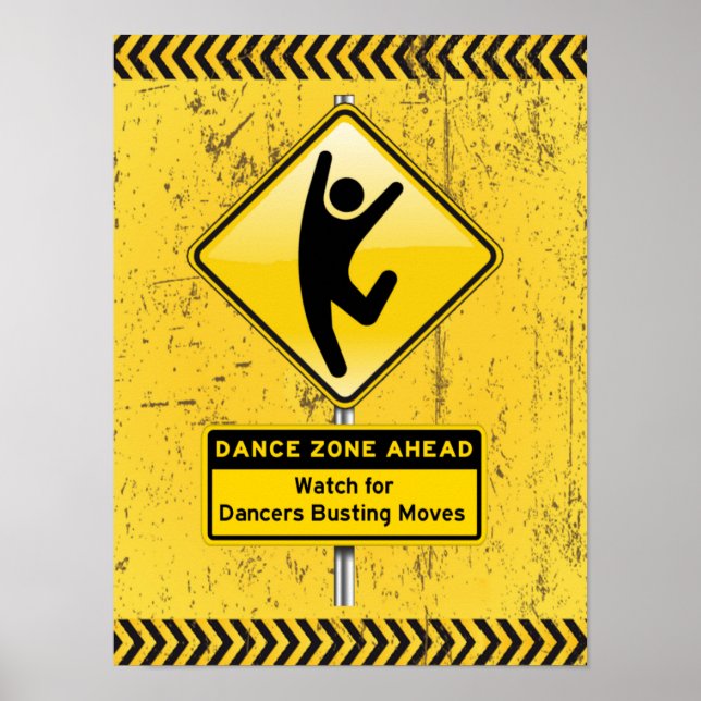 Póster ¡Zona de baile antes de ver a los bailarines desmo (Frente)
