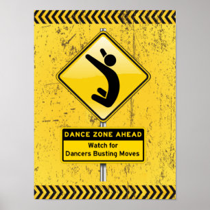 Póster ¡Zona de baile antes de ver a los bailarines desmo