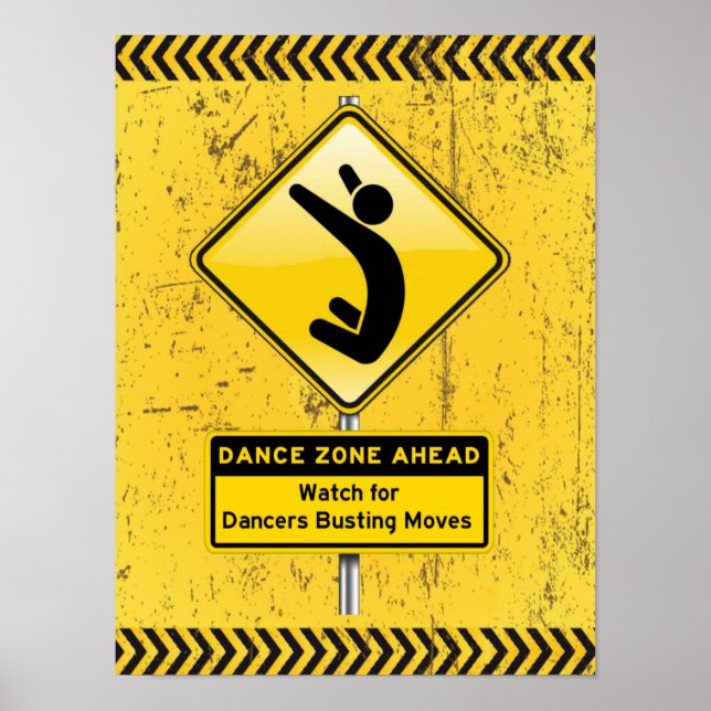 Póster ¡Zona de baile antes de ver a los bailarines desmo (Frente)
