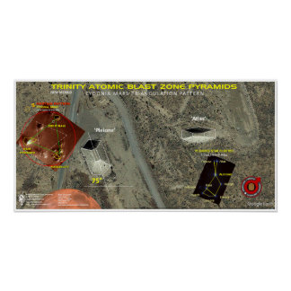 Póster Zona de explosión atómica de Trinity