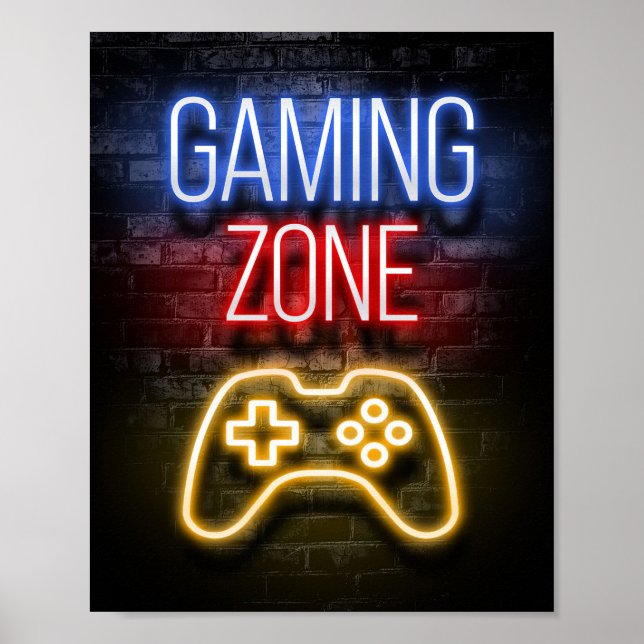 Póster Zona de juegos (Frente)
