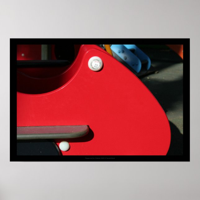 Póster Zona de juegos 4 Niños Reserva aux Enfants 5 Poste (Frente)