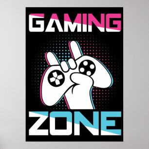Póster Zona de juegos, Mancave - Gracioso videojugador, j