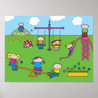 Póster Zona de juegos - Poster