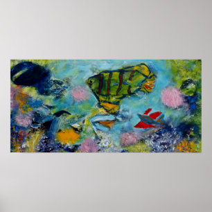 Póster Zona de juegos subacuática