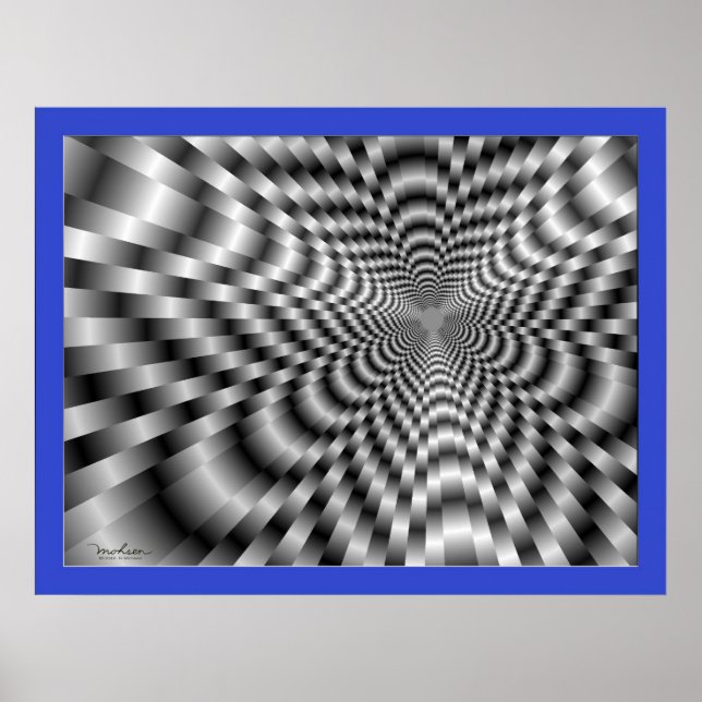 Póster Zona de pendiente resbaladiza (Frente)