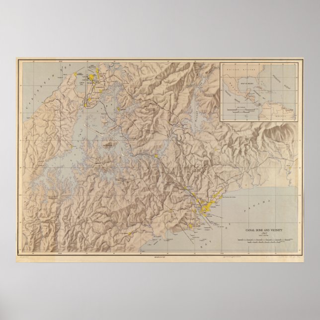 Póster Zona del Canal y alrededores (Frente)