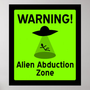 Póster Zona extranjera de la abducción
