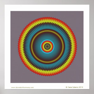 Póster Zona gris Mandala