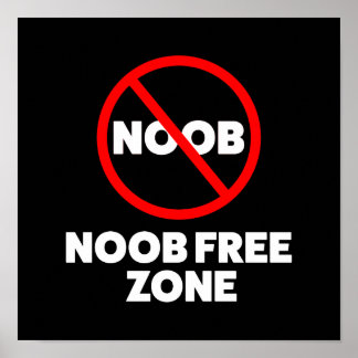 Póster Zona libre de Noob