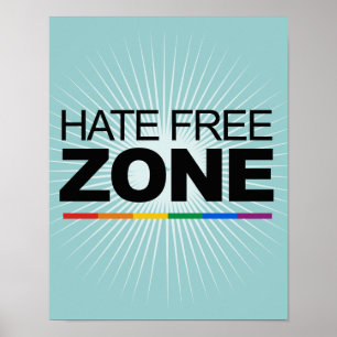 PÓSTER ZONA LIBRE DE ODIO