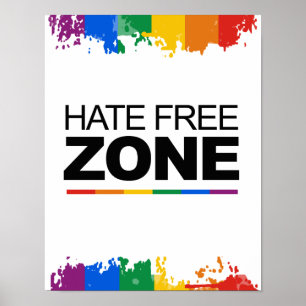 PÓSTER ZONA LIBRE DE ODIO