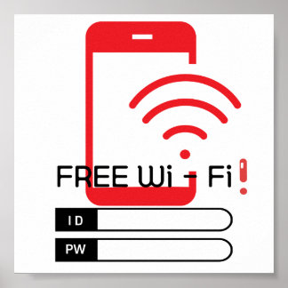 PÓSTER ZONA WIFI GRATUITA