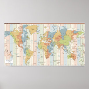 Póster Zonas de Europa y África en el mundo