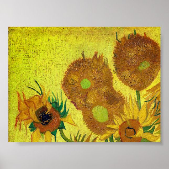 Póster Zonnebloemen (Van Gogh) (Frente)