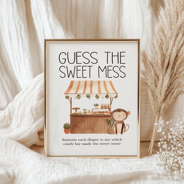 Póster Zoo Safari Animals Baby Shower adivina dulce mess (Subido por el creador)