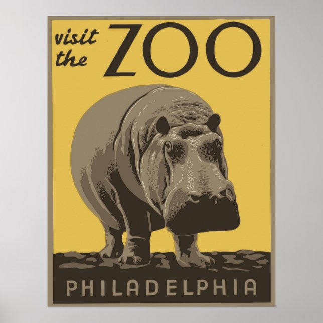 Póster Zoológico de Filadelfia (Frente)