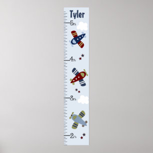 Póster Zoom Airplanes Growth Chart Keep at 8x44!