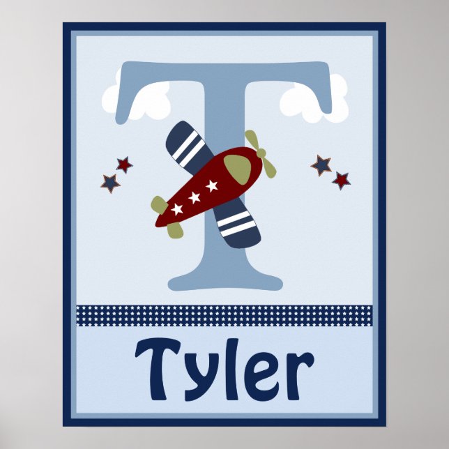 Póster Zoom personalizado a lo largo del Poster del avión (Frente)