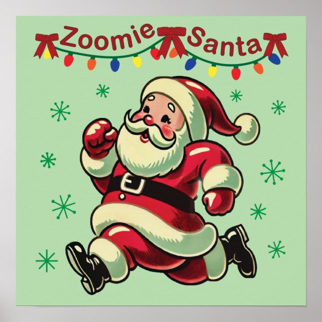 Póster Zoomie Santa Navidades (Frente)