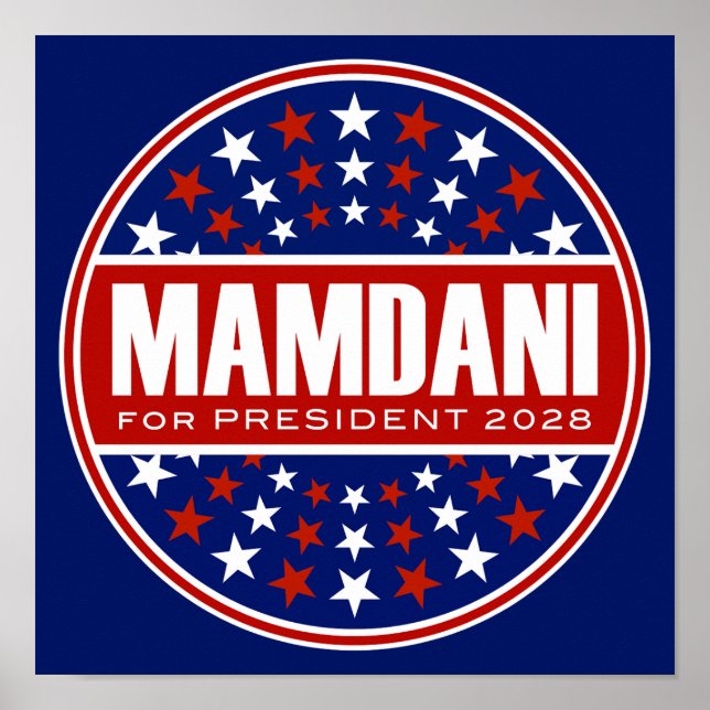 Póster Zorhan Mamdami Presidente 2028 (Frente)