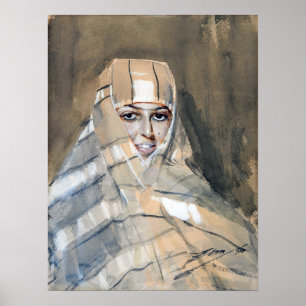 Póster Zorn - Muchacha beduina