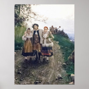 Póster Zorn - Suerte con las damas