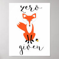 Zorro Cero Dada La Graciosa Poster De Pun