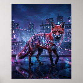 Póster Zorro Espejismo de Ciudad Neón
