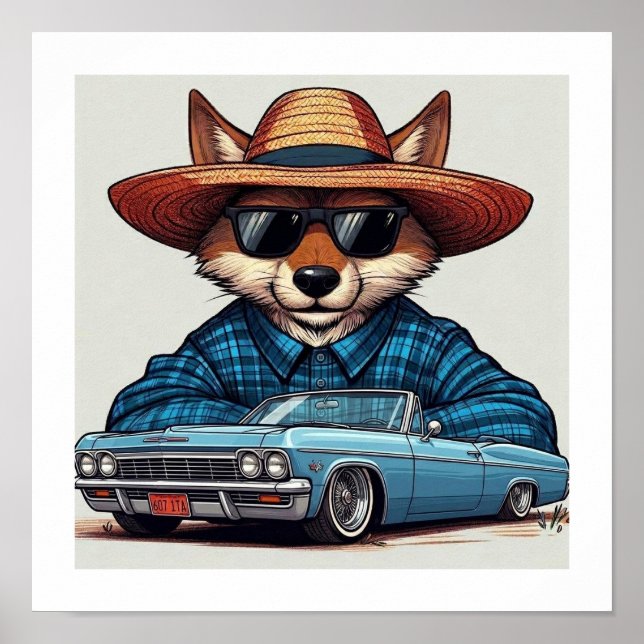 Póster Zorro Lowrider (Frente)