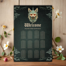 Zorro místico con ojos rojos perforantes