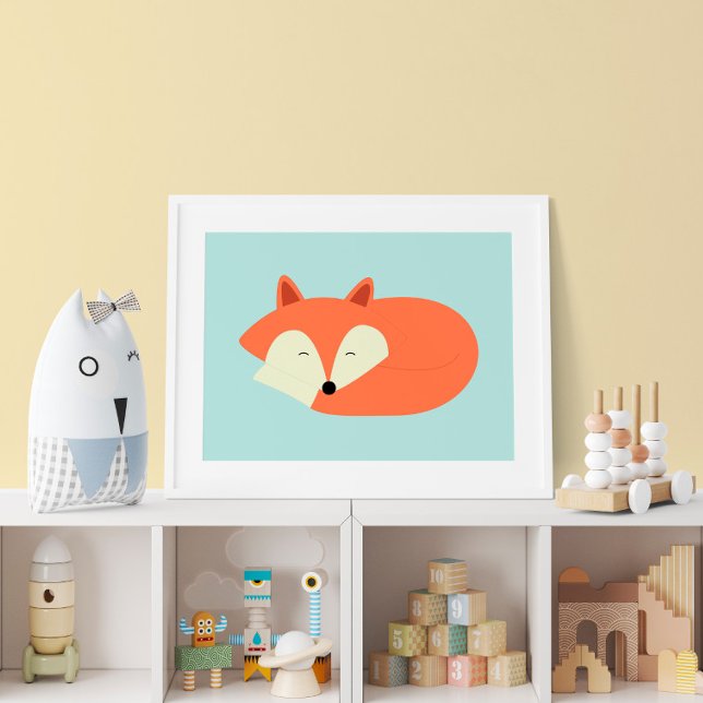 Póster Zorro Sleepy Red Baby (Subido por el creador)
