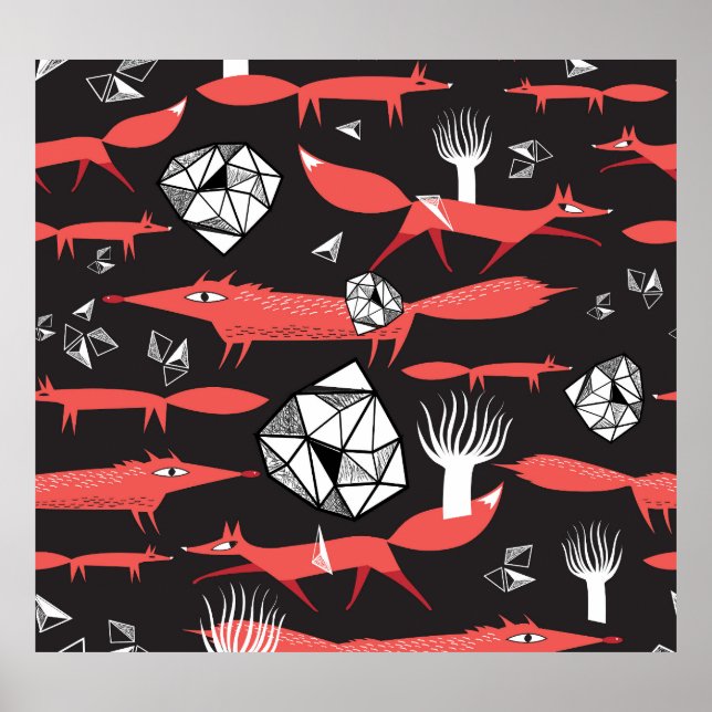 Póster Zorros Rojos: El Fondo Oscuro No Tiene Maravilla. (Frente)