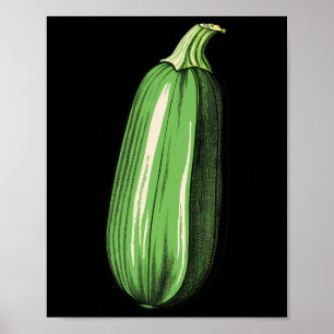 Póster Zucchini Lazy Easy Funny Matando Costum Halloween