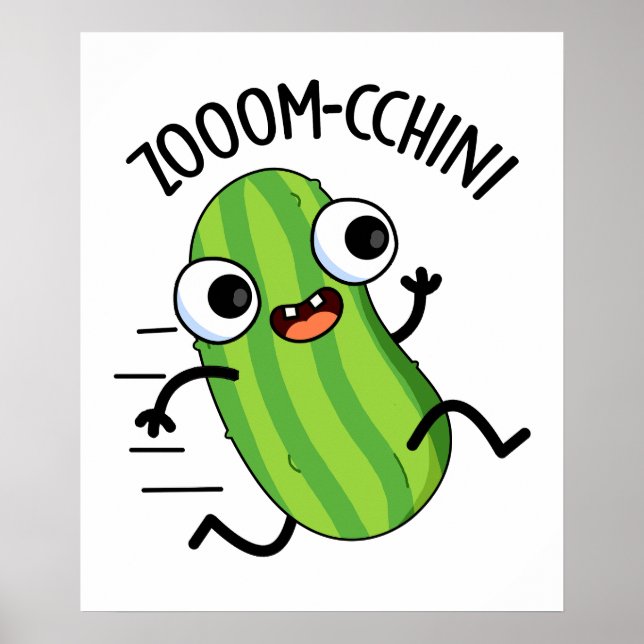 Póster Zucchini Pun Funny (Frente)