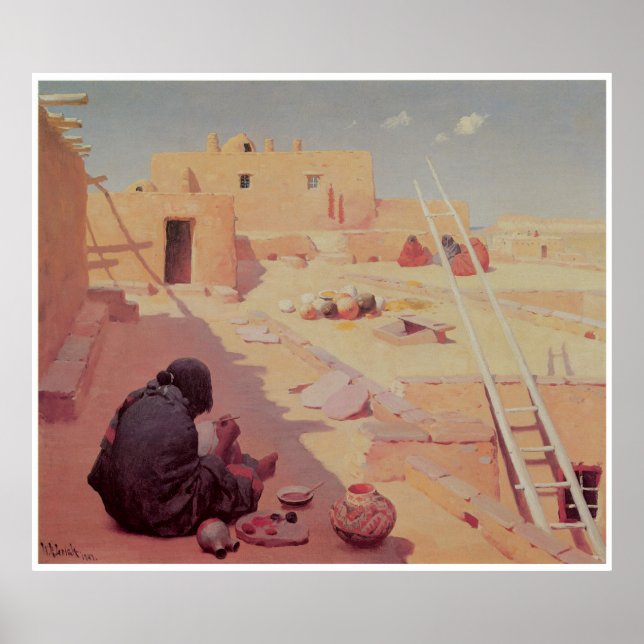 Póster Zuni Pottery Maker, 1907 (Frente)