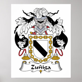 Póster Zuniga Family Crest