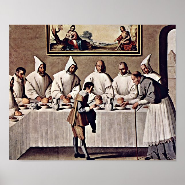 Póster Zurbaran de Francisco - St Hugo de Grenoble (Frente)