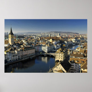 Póster Zúrich, Suiza