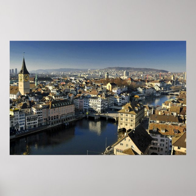 Póster Zúrich, Suiza (Frente)