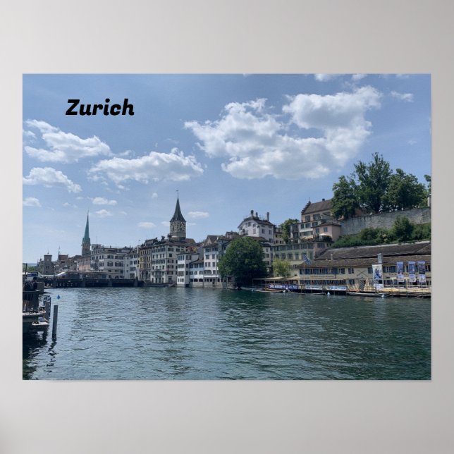 Póster Zurich Suiza (Frente)