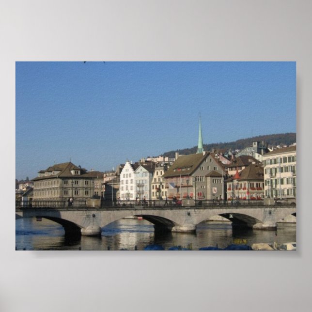 Póster Zúrich, Suiza (Frente)