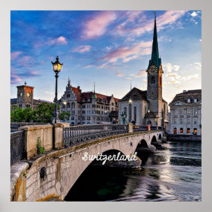 Póster Zúrich, Suiza