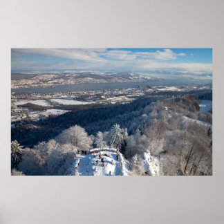 Póster Zurich Switzerland Winter