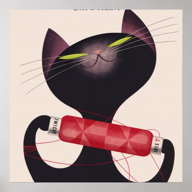 Póster Zwicky Cat Poster de Donald Brun (Frente)