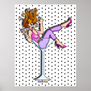 Pósteres, Impresiones - Chica en un Vaso de Martin
