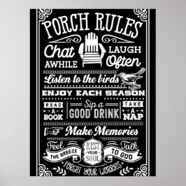 POSTERS AL AIRE LIBRE - Reglas de Porche