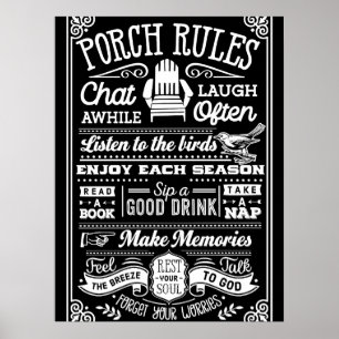 POSTERS AL AIRE LIBRE - Reglas de Porche